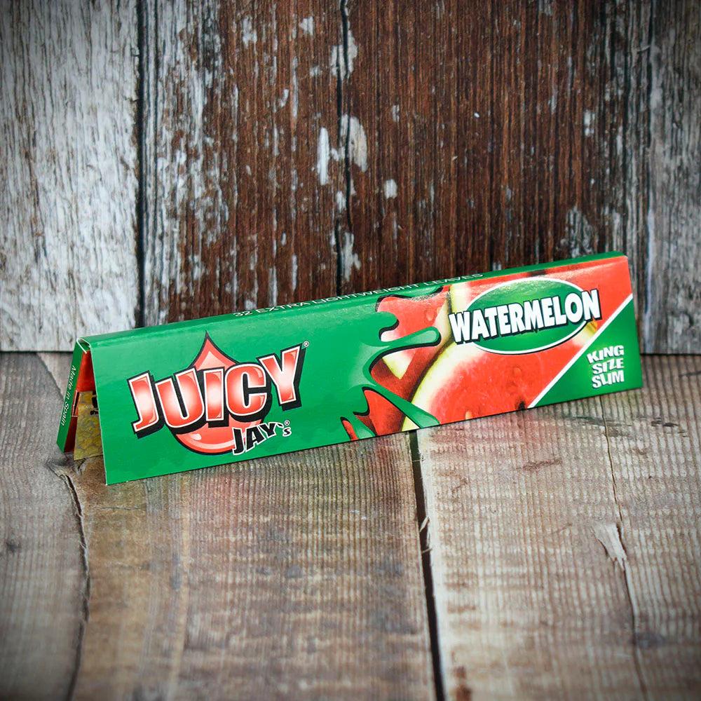 Juicy Jay's King Size Slim Rolling Papers - Watermelon
