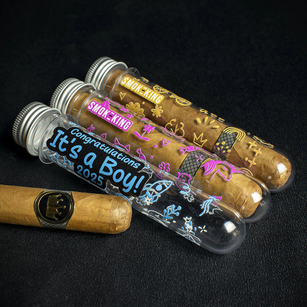 Its a Boy Celebration Cigar Gift Tube + Smoke-King Robusto