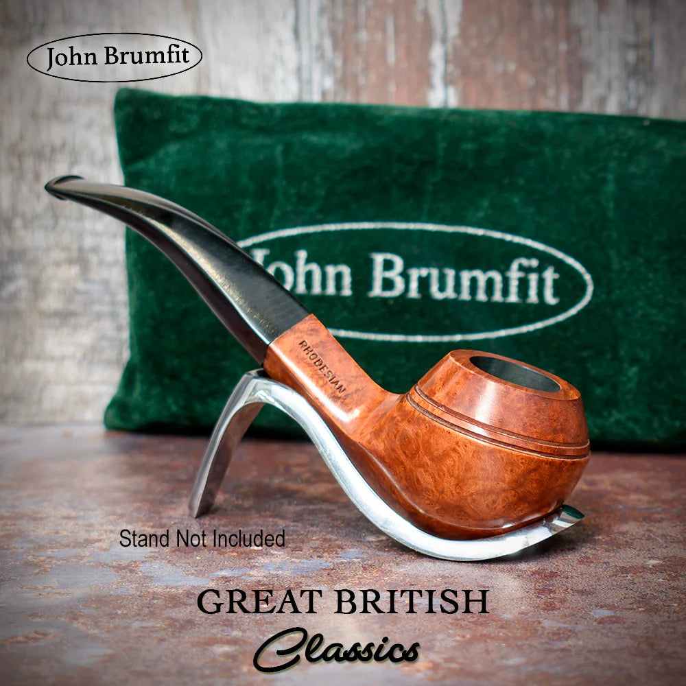 John Brumfit Great British Classics Briar Smoking Pipe - Rhodesian