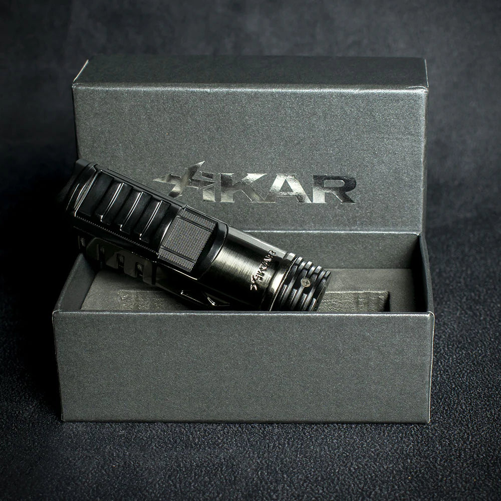 Xikar Tactical 1 Single Jet Flame Cigar Lighter -Gunmetal/ Black  551 GMBK