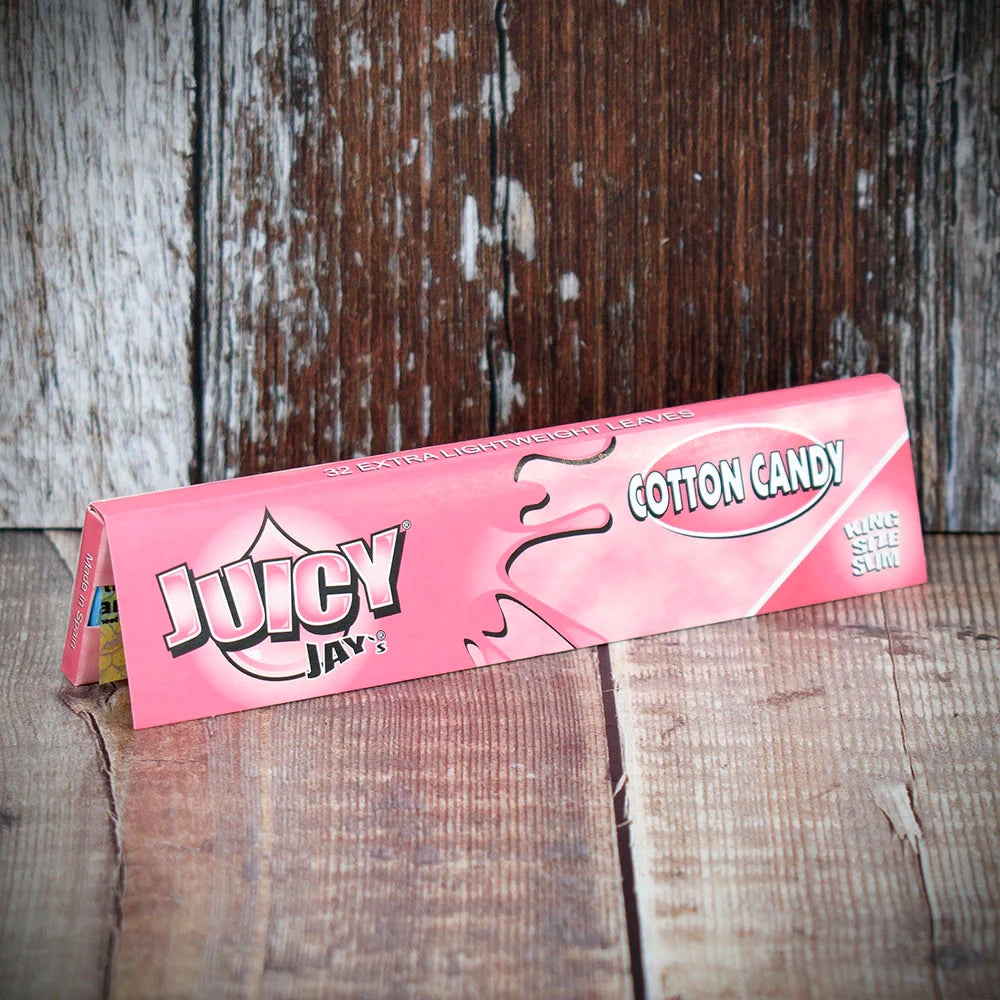 Juicy Jay's King Size Slim Rolling Papers - Cotton Candy
