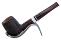 Savinelli Bacco Rusticated Dark Brown 128 - 6mm Briar Pipe