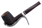 Savinelli Bacco Rusticated Dark Brown 128 - 6mm Briar Pipe