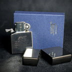 Star Petrol Lighter - Black Nickel