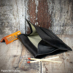 Falcon Black Leather Handrolling Pouch 684B