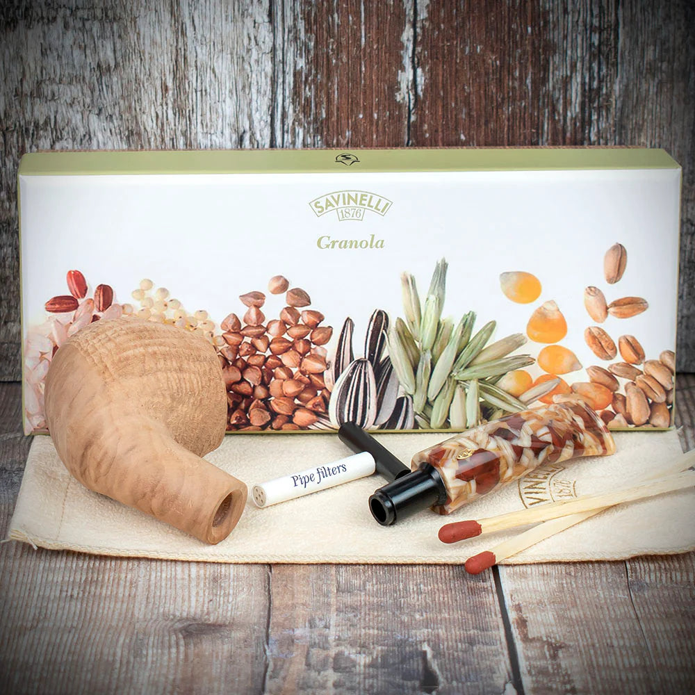 Savinelli Granola Rustic 645 - 6mm Briar Pipe