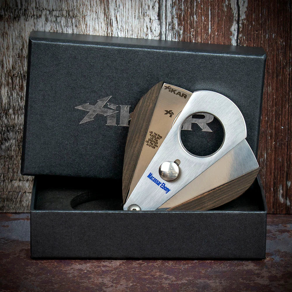 Xikar Xi-3 Macassar Ebony 300ME Double Blade Guillotine Cigar Cutter
