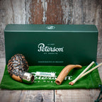 Peterson of Dublin Derry Rusticated Briar Smoking Pipe - Shape 999 - 9mm