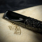 Savinelli Mini -  Black Rusticated Briar Smoking Pipe - Shape 409 (6mm)