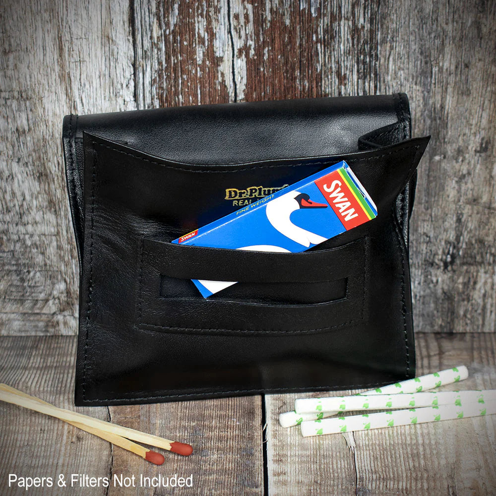 Dr. Plumb Hand Rolling Tobacco Pouch - Black 35517
