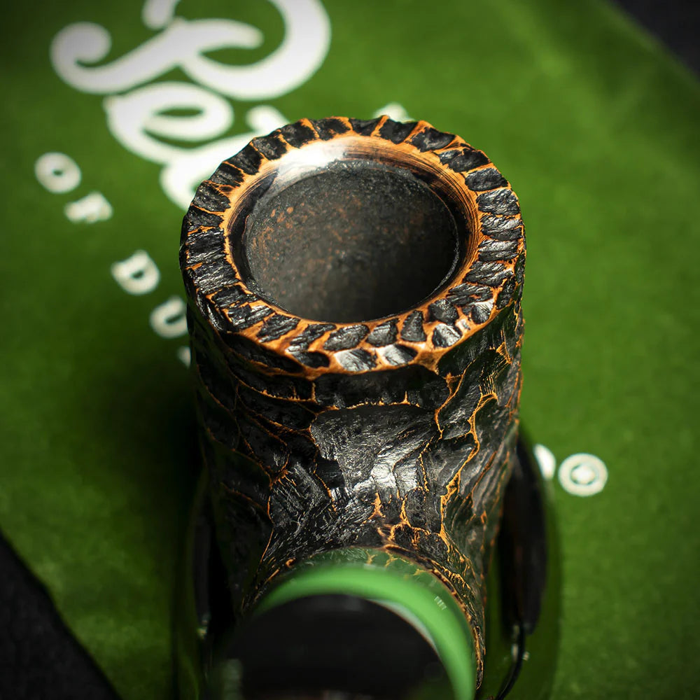 Peterson of Dublin St. Patrick's Day 2024 Limited Edition Rusticated "P" Lip Briar Pipe - Shape 313
