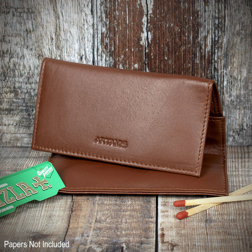 Sarome Leather Handrolling Pouch - Tan PO25T
