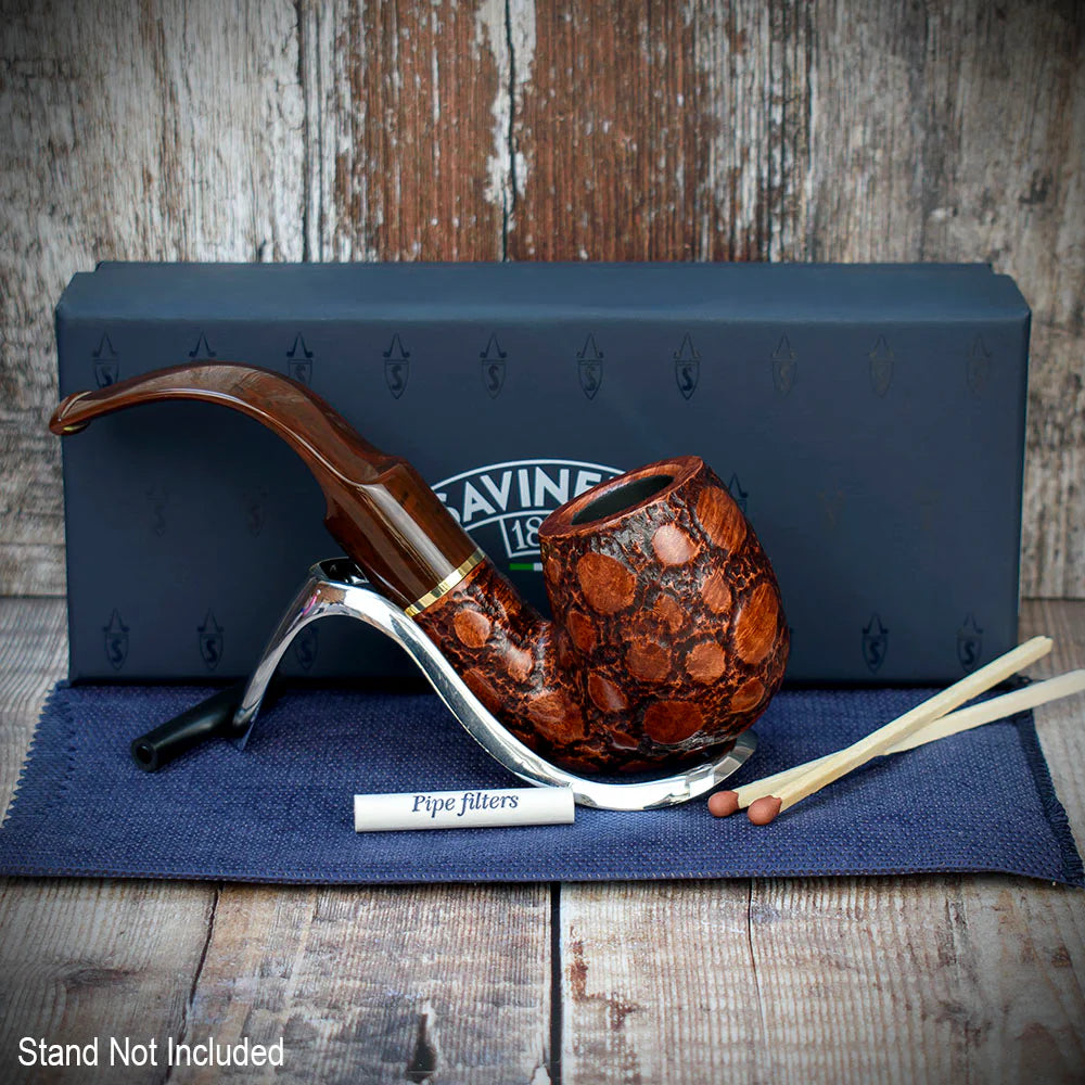 Savinelli Alligator Brown 614 - 6mm Briar Pipe