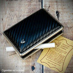Kingsize Cigarette Case | Black Carbon Weave (605 301)