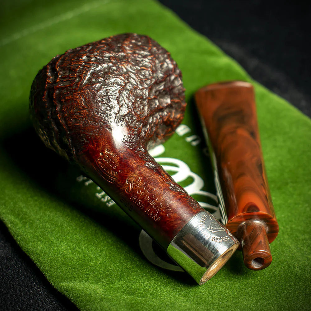 Peterson of Dublin Irish Harp Sandblasted Smoking Pipe - Shape 608
