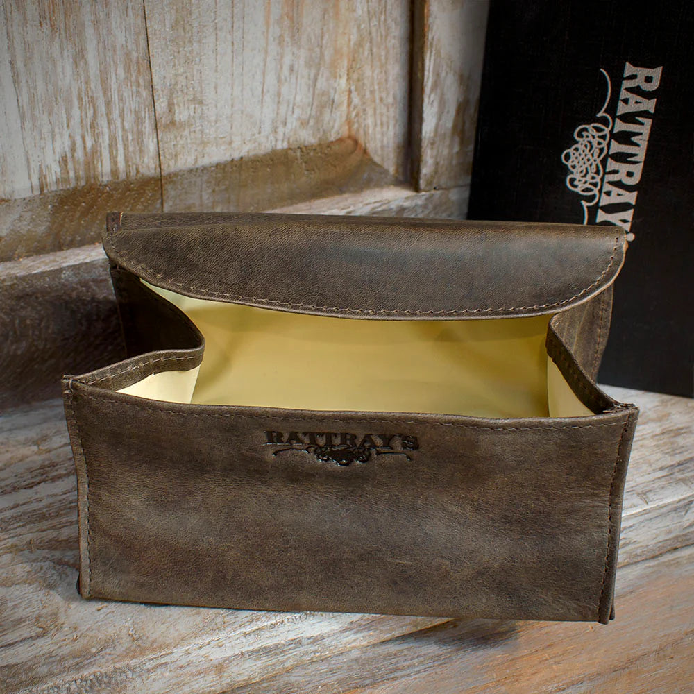 Rattray's Peat Leather Pipe Tobacco Pouch - Large Stand Up 3