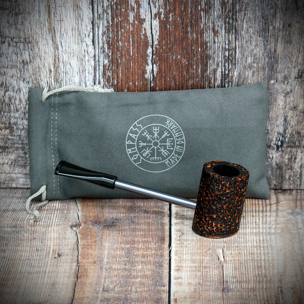 Erik Nording Compass Pipe - Brown Rustic Poker