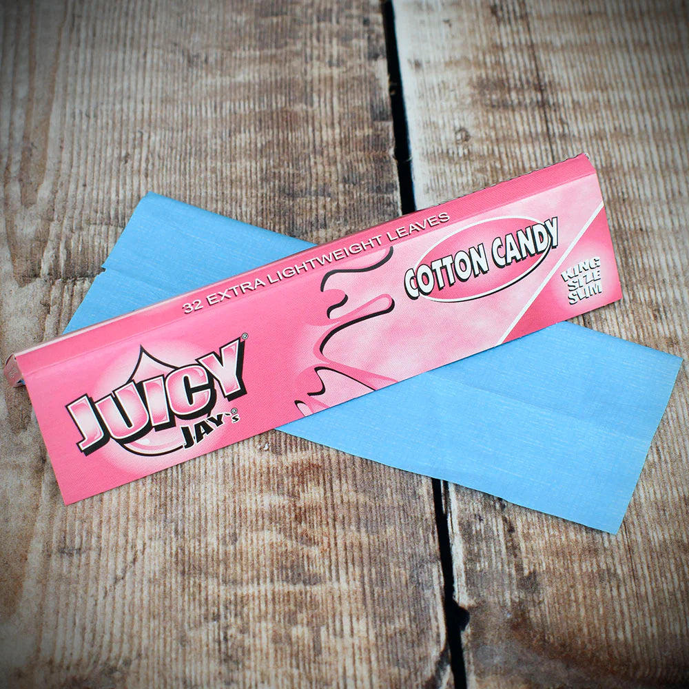 Juicy Jay's King Size Slim Rolling Papers - Cotton Candy