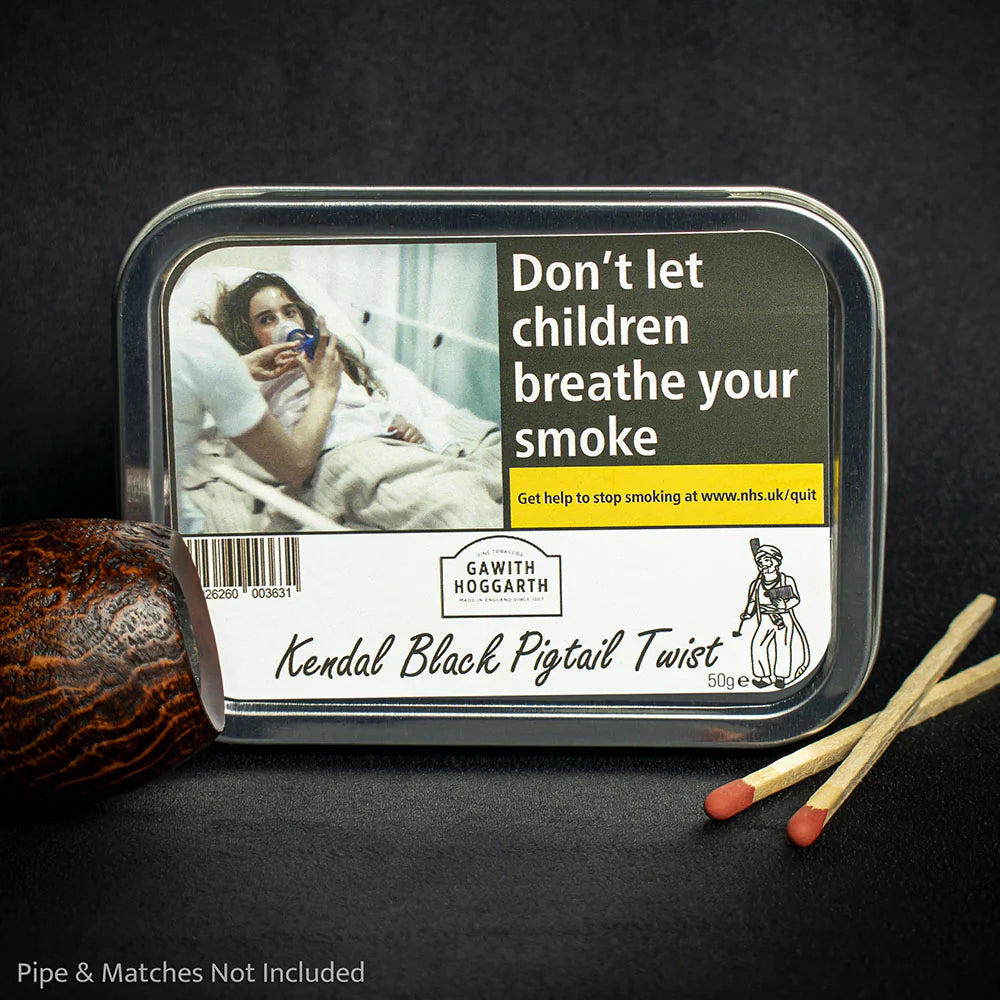 Gawith Hoggarth Black Pigtail Twist - 50g Tin