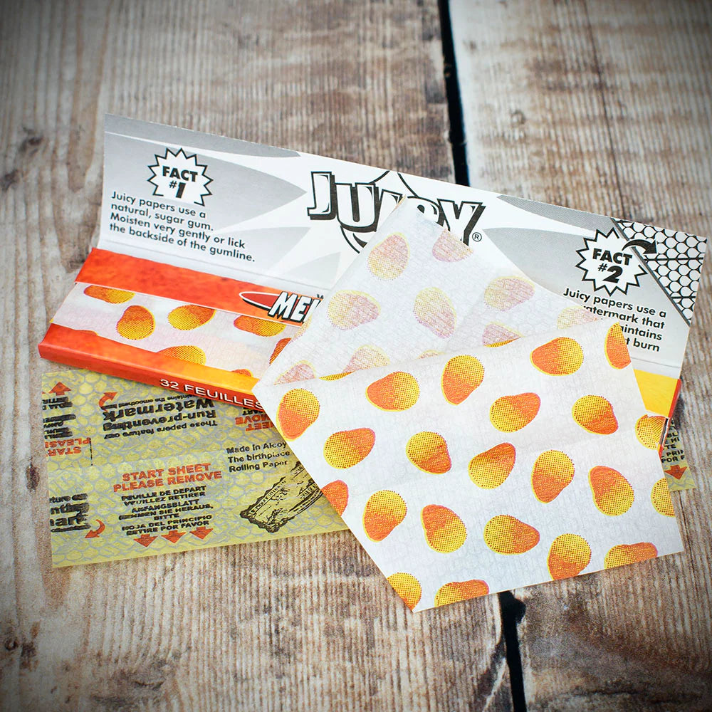 Juicy Jay's King Size Slim Rolling Papers - Mello Mango