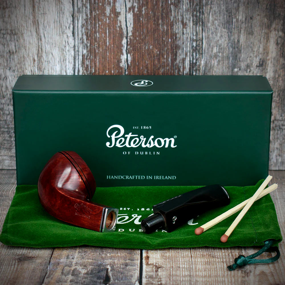 Peterson of Dublin Killarney Red Briar Smoking Pipe - Shape No.80s