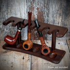 Wooden Pipe Rack - 6 Pipes