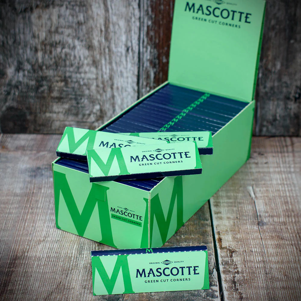 Mascotte Green Premium Rolling Papers - Box of 50