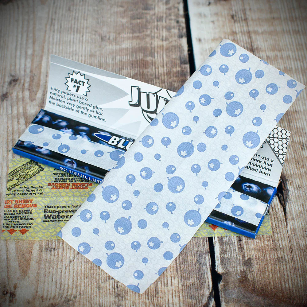 Juicy Jay's King Size Slim Rolling Papers - Blueberry