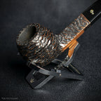 Polished Chrome Folding Pipe Stand