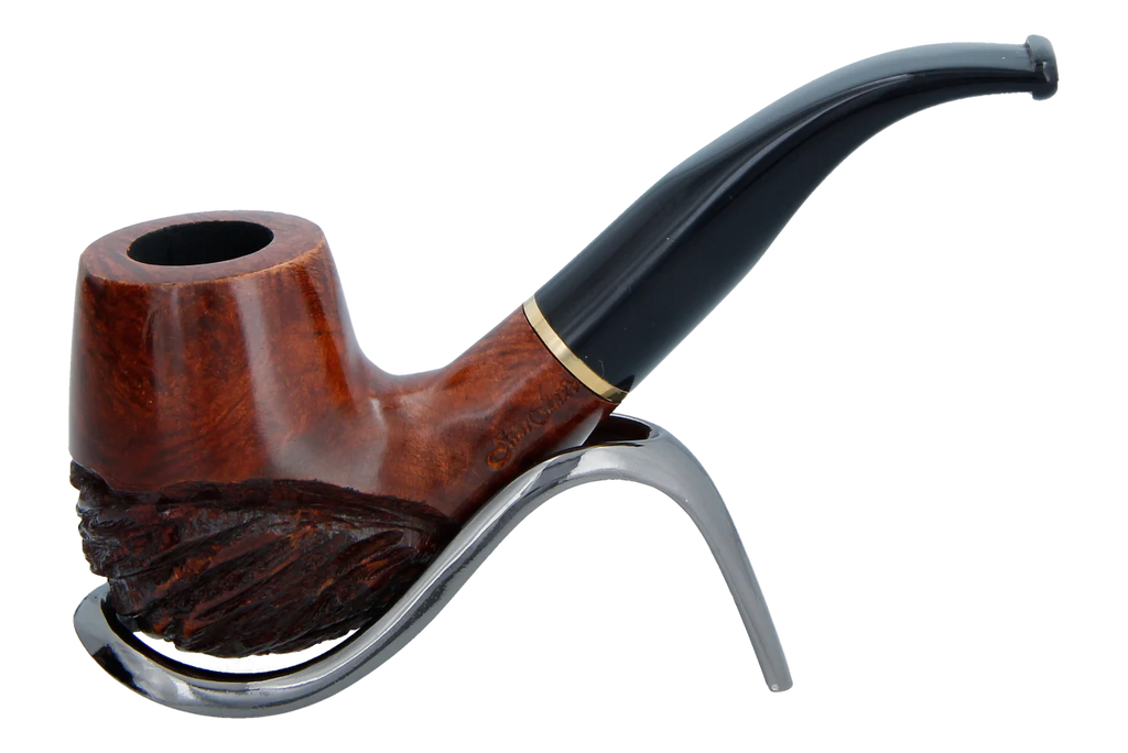 Jean Claude 9mm Filter Rustic Wave Briar Smoking Pipe - Shape 01
