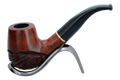 Jean Claude 9mm Filter Rustic Wave Briar Smoking Pipe - Shape 01