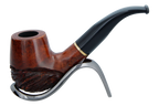Jean Claude 9mm Filter Rustic Wave Briar Smoking Pipe - Shape 01