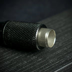 Black Titanium Cigar Drill Spike Nubber & Double Punch - Draw Enhancer Tool