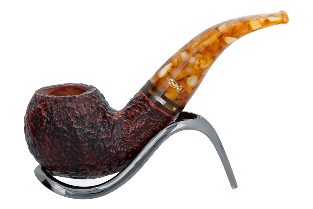 Savinelli Miele Rusticata Brownblast 642 - 6mm Briar Pipe