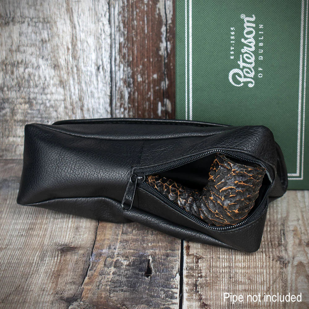 Peterson One Pipe Combination Pouch - Press Stud Black (POU-135)