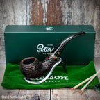 Peterson of Dublin Emerald Rusticated Briar Smoking Pipe - Shape 999 - 9mm