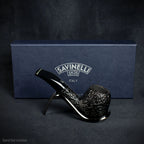 Savinelli Mini -  Black Rusticated Briar Smoking Pipe - Shape 626 (6mm)