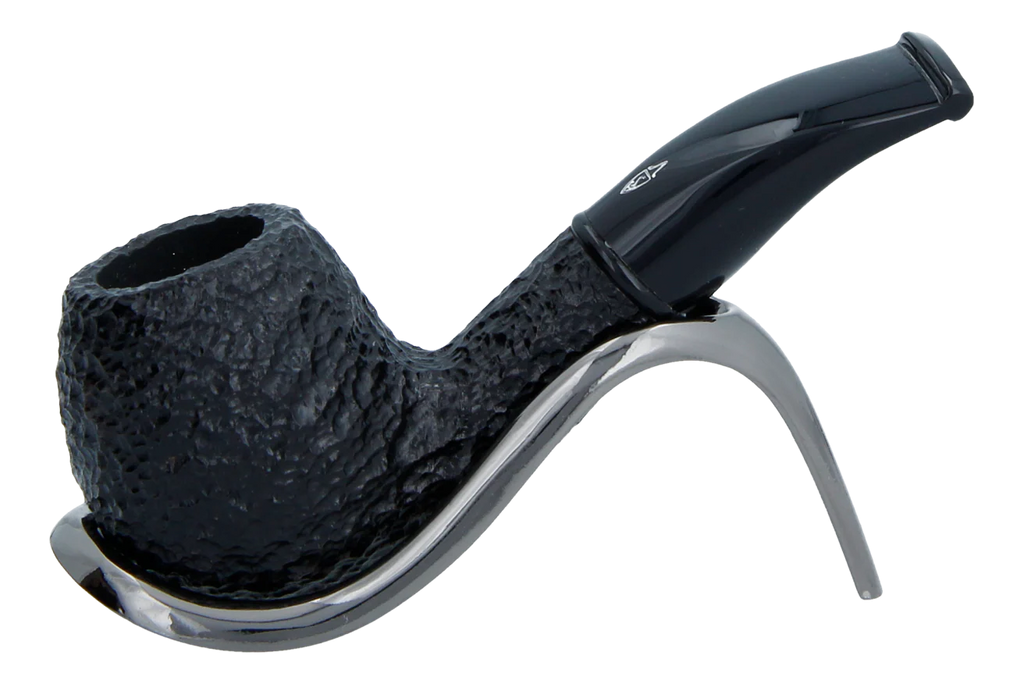 Savinelli Mini -  Black Rusticated Briar Smoking Pipe - Shape 626 (6mm)