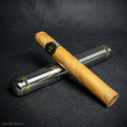 Single Cigar Tube  - Polished Chrome Finish