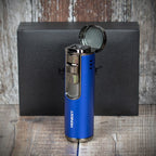 Honest Lewis Cigar Lighter - Blue & Chrome