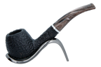 Savinelli Morellina Rustic Black 636R - 6mm Briar Pipe