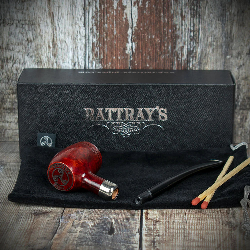 Rattrays Slainte Briar Smoking Pipe - Terracota