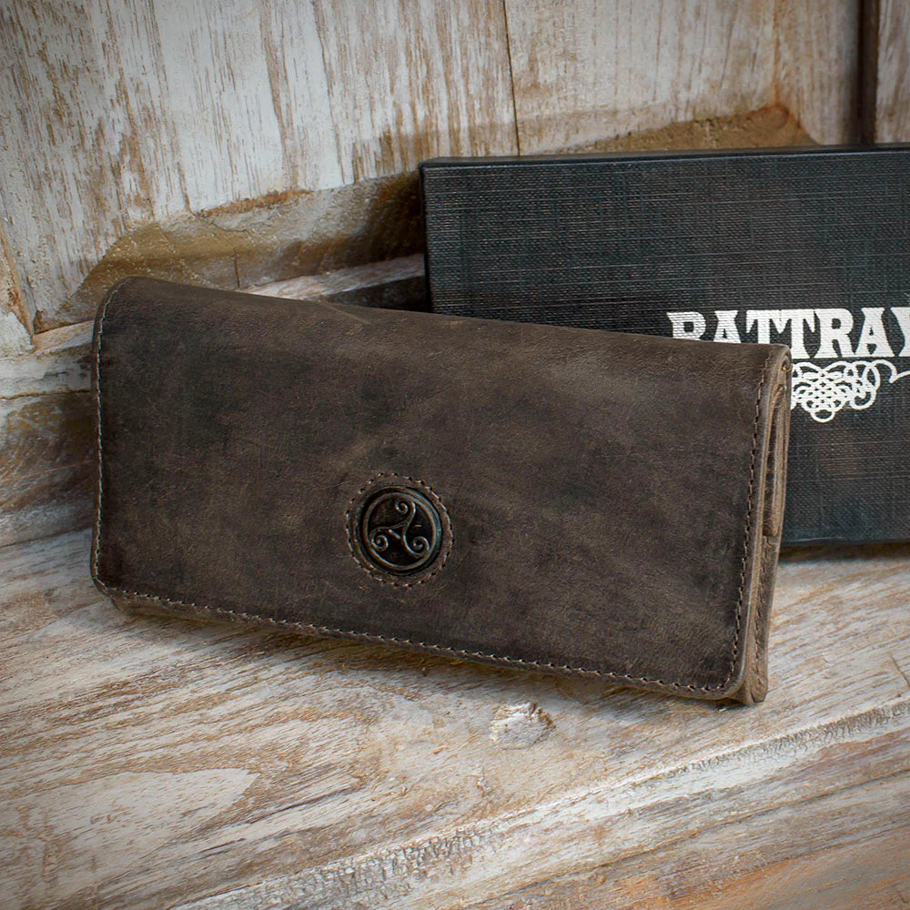 Rattray's Peat Leather Pipe Tobacco Pouch - Large Stand Up 3