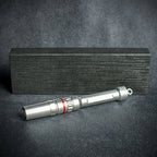 Satin Silver Metal Cigar Drill Spike Nubber & Double Punch - Draw Enhancer Tool