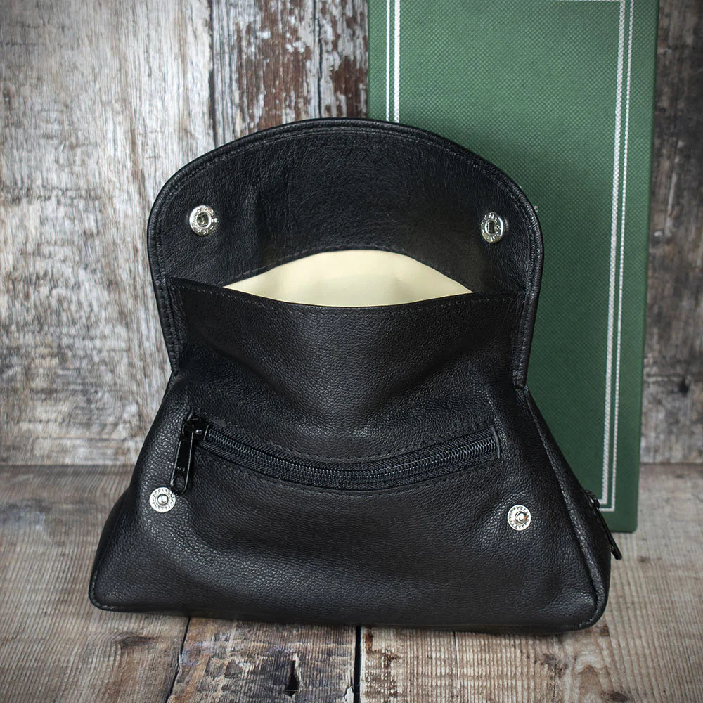 Peterson One Pipe Combination Pouch - Press Stud Black (POU-135)