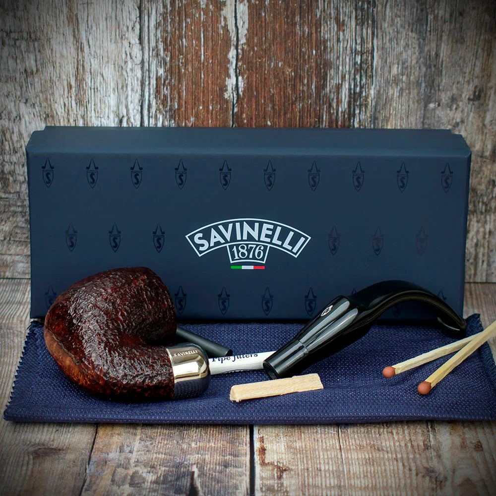 Savinelli New Dry System Rustic 614 - 6mm Briar Pipe
