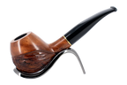 Jean Claude 9mm Filter Rustic Wave Briar Smoking Pipe - Shape 50