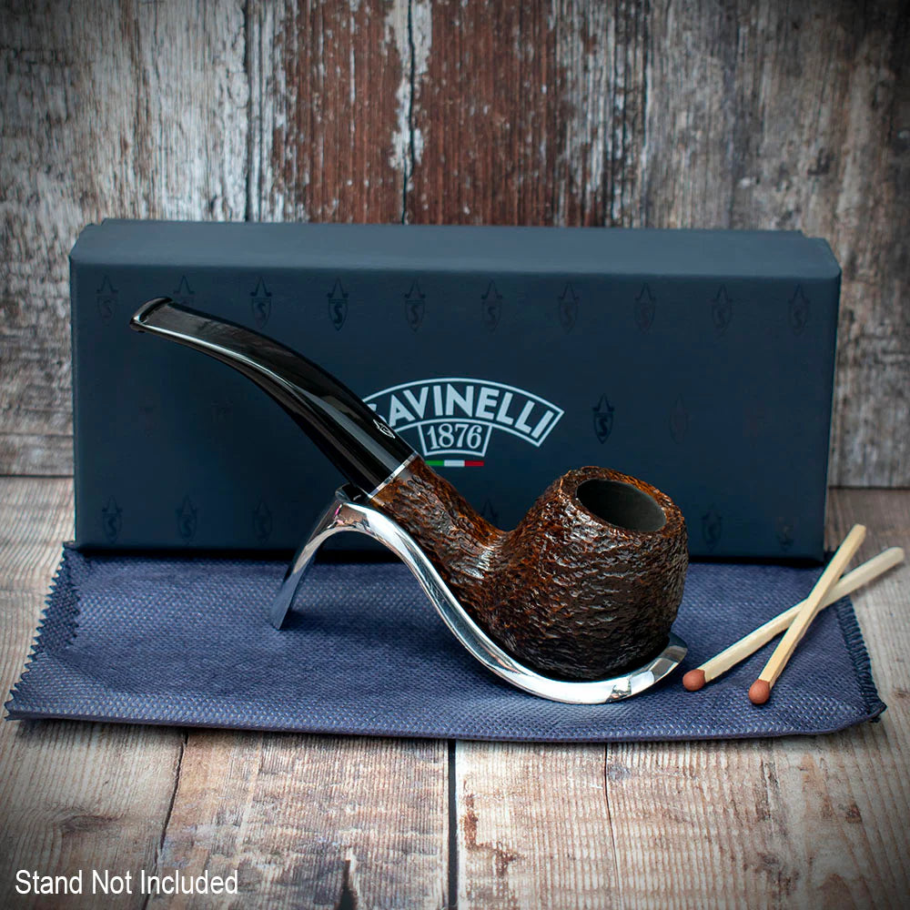 Savinelli Tre Rusticated Briar Pipe - 626