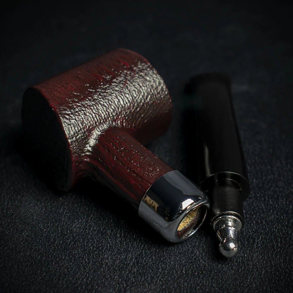 Smoke-King 9mm Rosewood Budget Pipe - Curved Rustic