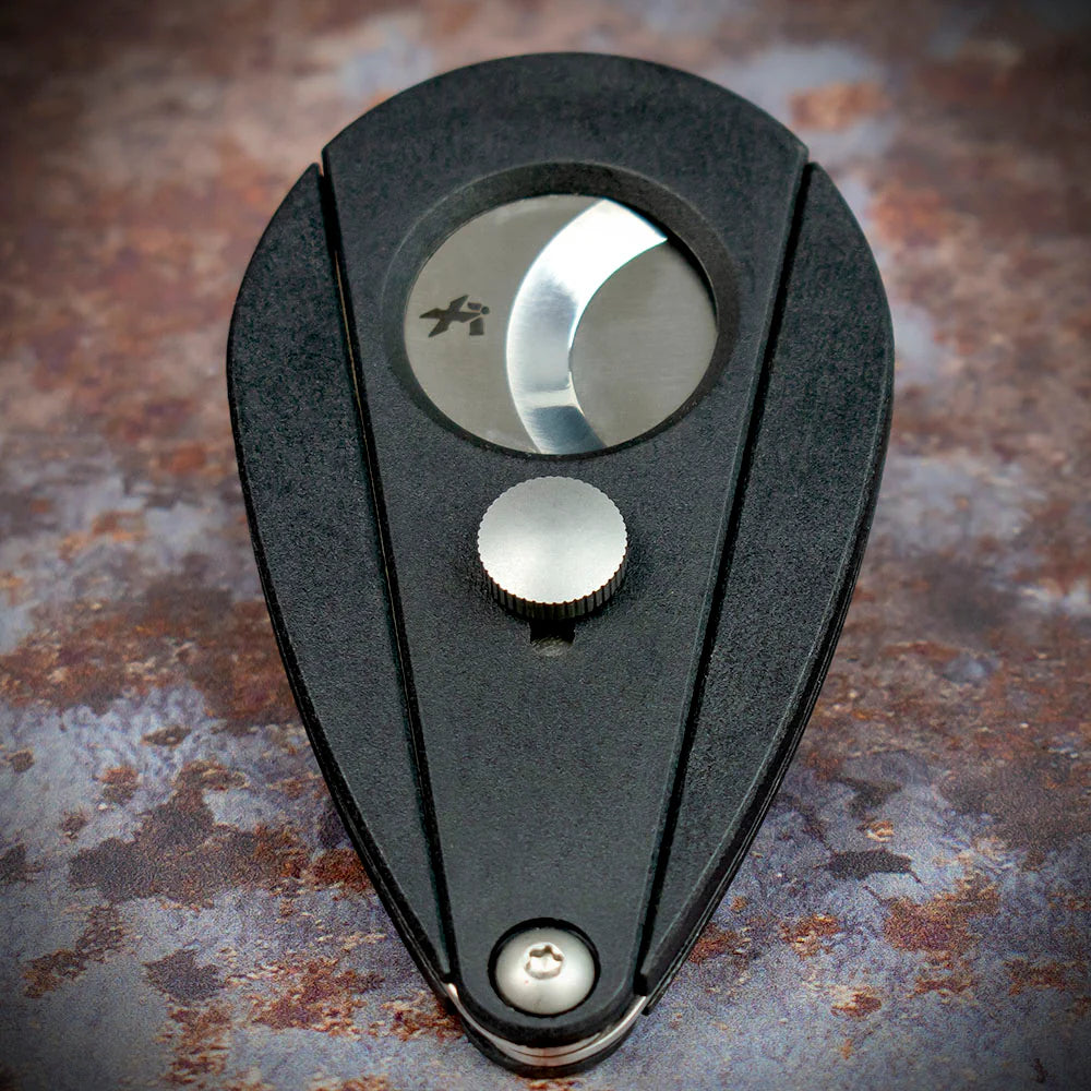 Xikar Xi-2 Black Fibreglass 200BK Double Blade Guillotine Cigar Cutter